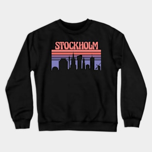 Stockholm City Skyline Sunset Crewneck Sweatshirt